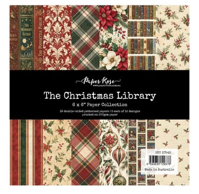 Paper Rose Studio - The Christmas Library 6x6 Paper Collection