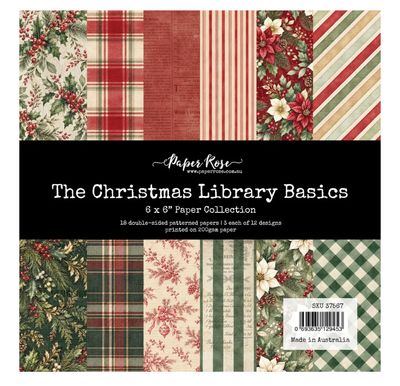 Paper Rose Studio - The Christmas Library Basics 6x6 Paper Pad