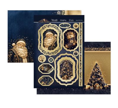 Hunkydory Crafts - Adorable Scoreable Jingle All The Way Luxury Topper