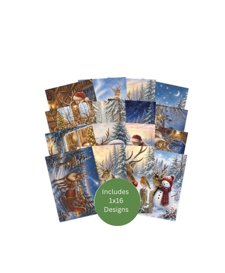 Hunkydory Crafts - Here Comes Rudolph Pocket Pad 16/pkg