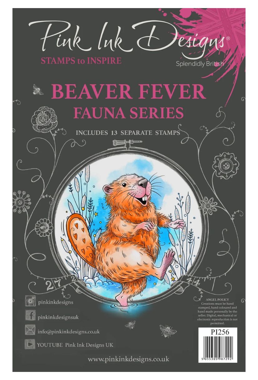 Pink Ink Designs - Beaver Fever Stamp Set 13pcs