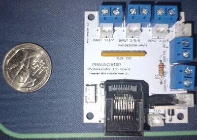 Pinnunciator IO Board for Isolated Switches and Light Sensors (Photoresistor)