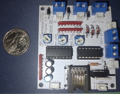 Pinnunciator IO Board for High Voltage Signals (60V Max) - Isolated Ground (Great for most pinball coils)