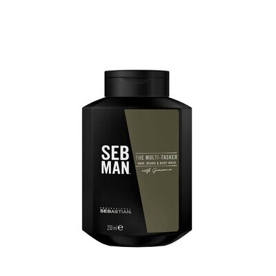 Seb Man Shampoo 3 in 1 capelli, barba e corpo The Multitasker 250 ml
