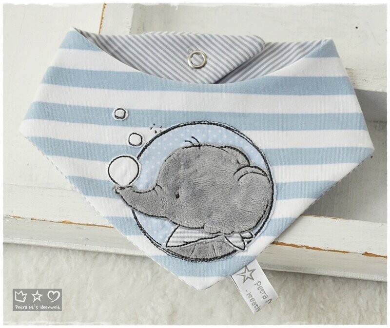 Dreieckstuch 'Button Elefant'