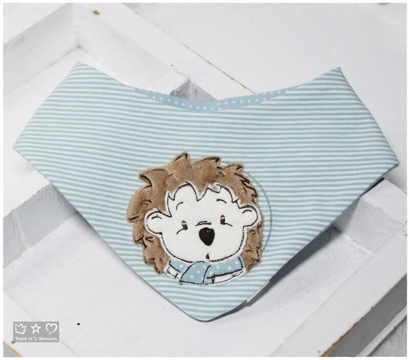 Dreieckstuch 'Button Igel'