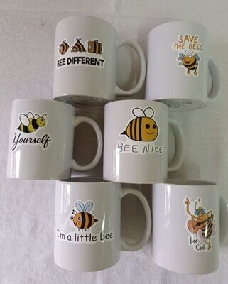 Caneca de café aplicações de abelha