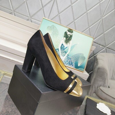 Chanel women chunky heels CLA09