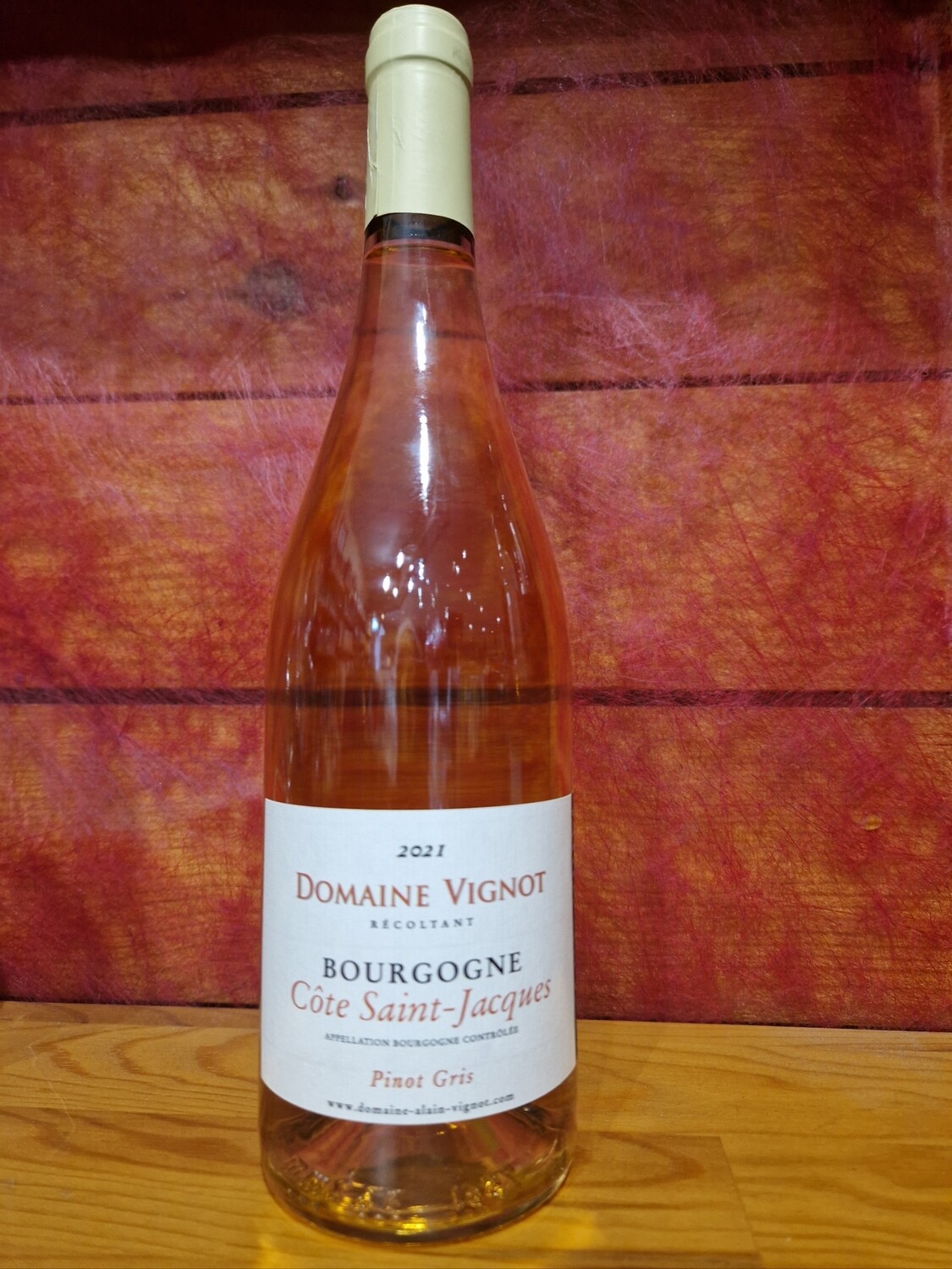 Bourgogne Côte Saint Jacques pinot gris 2021 domaine Vignot