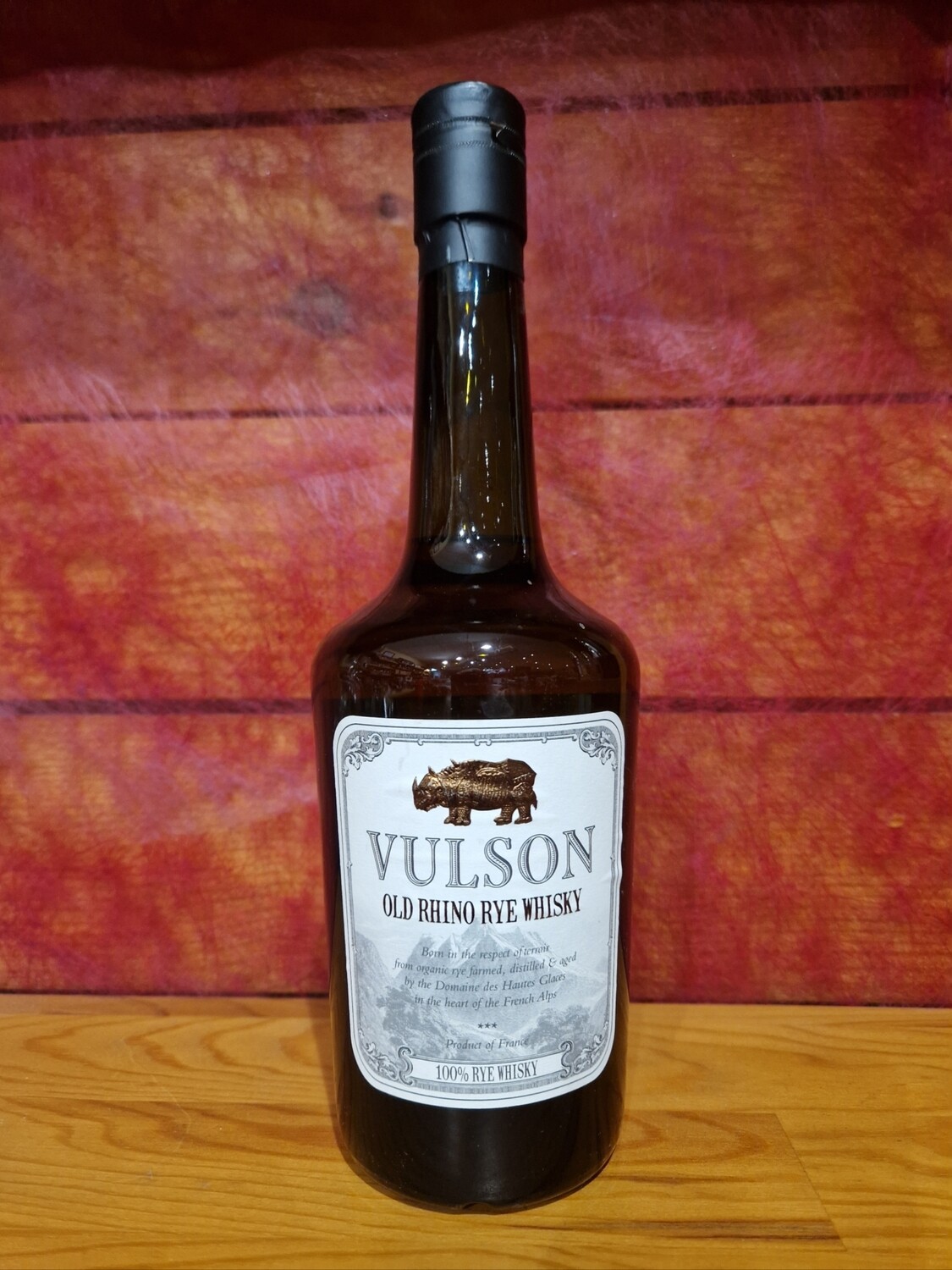 Vulson old rhino rye whisky domaine des hautes glaces