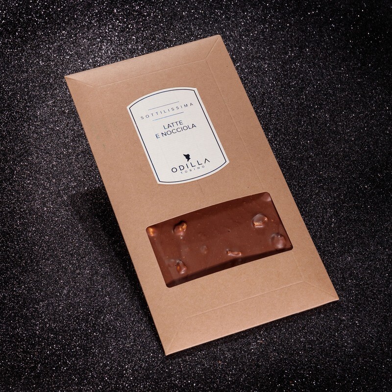 Tavoletta di cioccolato al latte con nocciole 100g