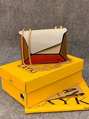 Stylish Crinkle Matte Striped Casual Ladies Handbag
