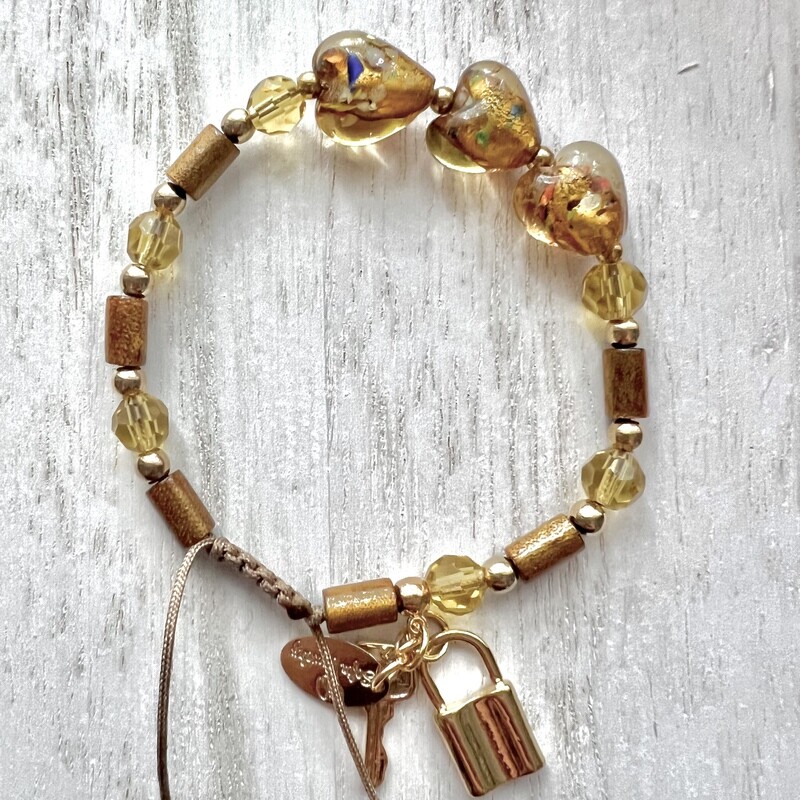 Murano Crystal Heart Bracelet