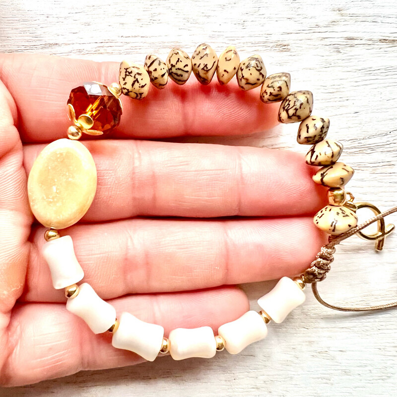 Bracelet of Seeds and Natural Stones