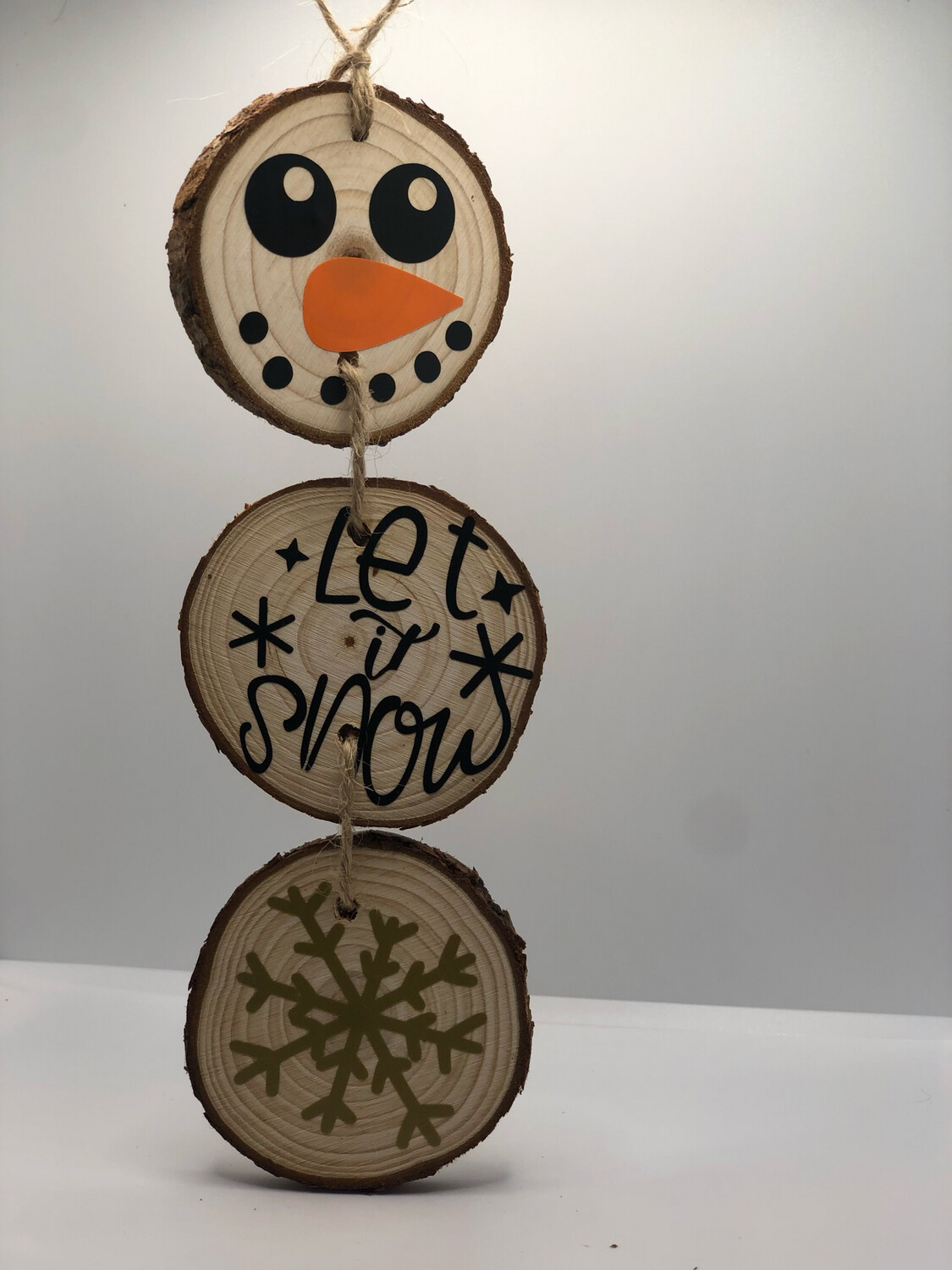 Wooden Snowman Ornaments - Juggling Act Mama