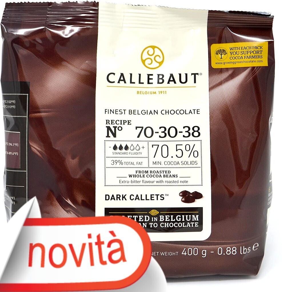Cioccolato Fondente 70% Callebaut Busta da 400 Grammi