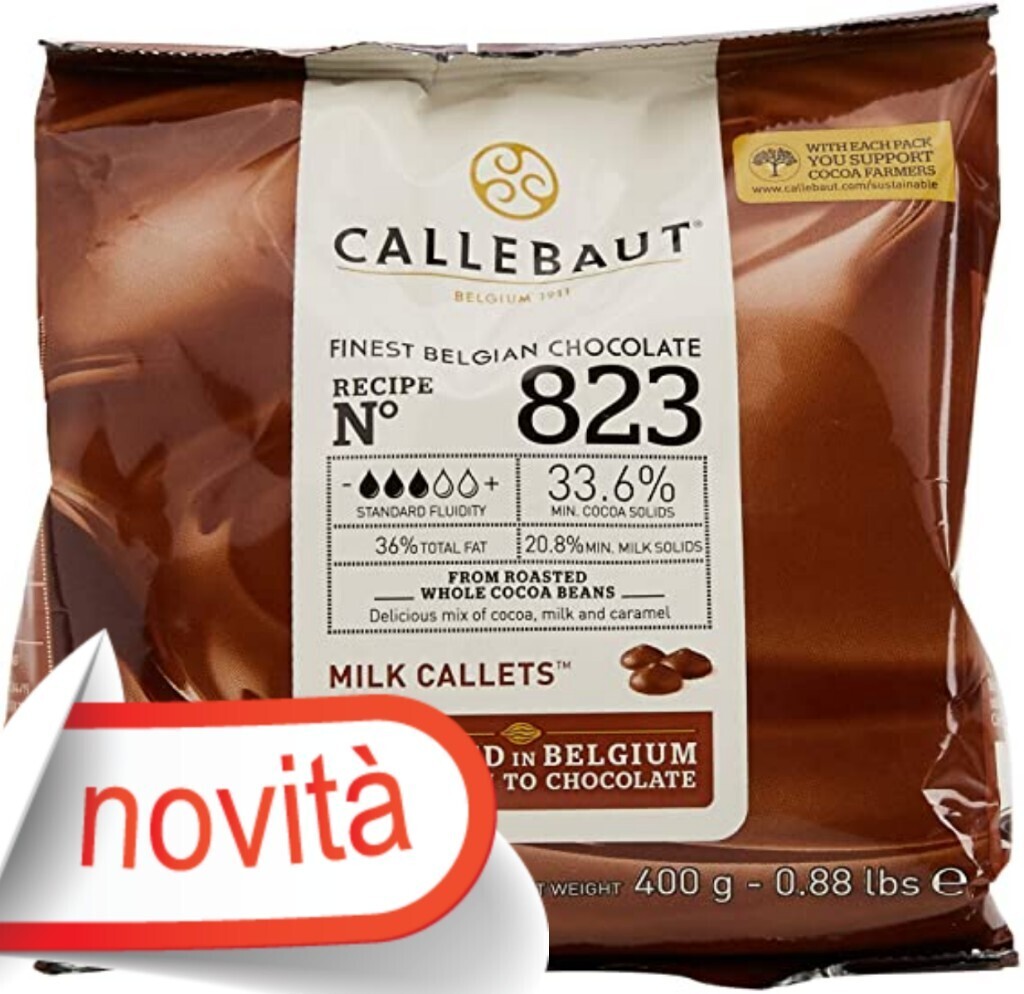 Cioccolato Latte Callebaut 823 Busta da 400 Grammi