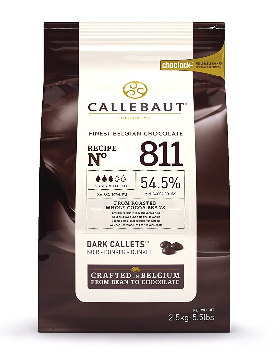 Cioccolato Fondente Callebaut 811 Sacchetto Da KG. 2,50