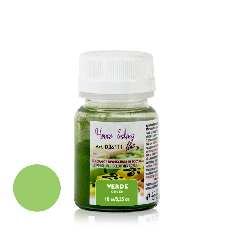 Colore Polvere Liposolubile 10 Gr VERDE