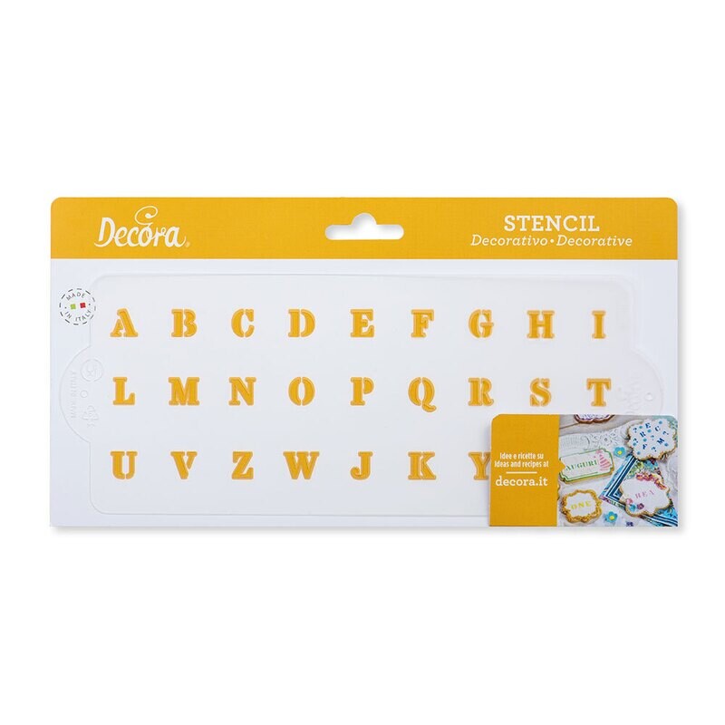 Stencil  Lettere Alfabeto Torta