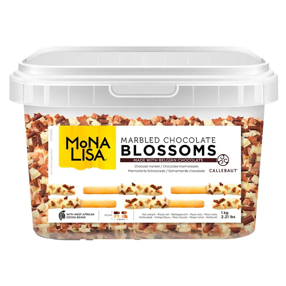 Riccioli di Cioccolato Bianco e Fondente Callebaut 1 kg