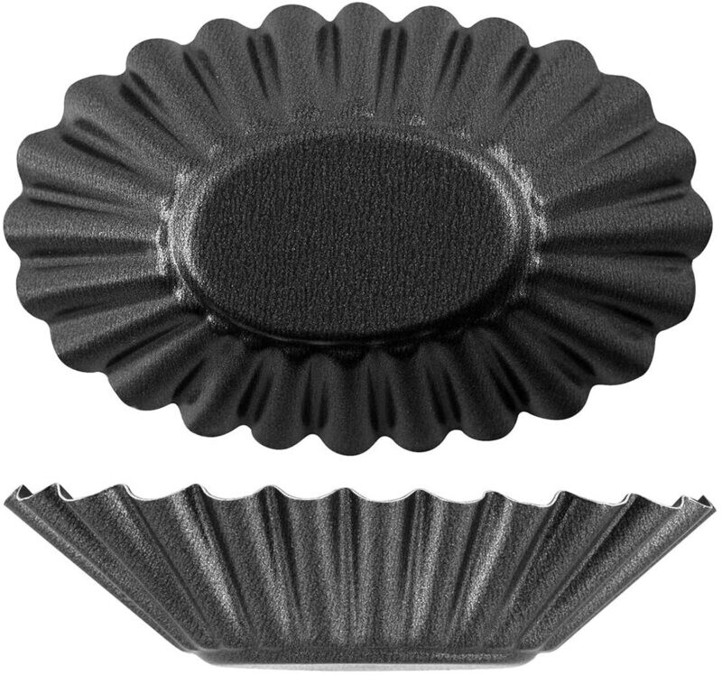 Stampi Crostatine Ovali Ricce  Cm. 10