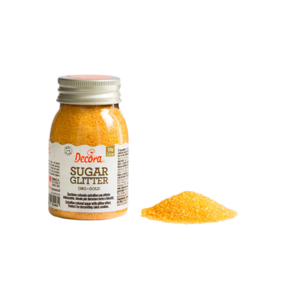 Zucchero Glitterato Colore Oro 100 Grammi