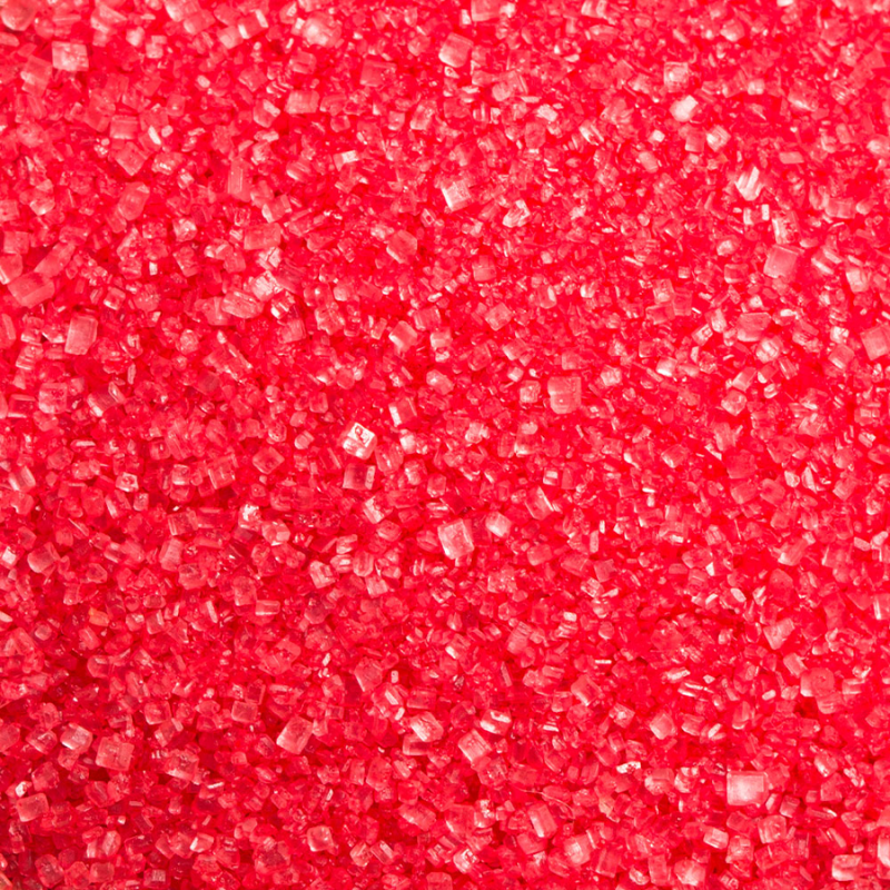 Zucchero Glitterato Colore Rosso 100 Grammi