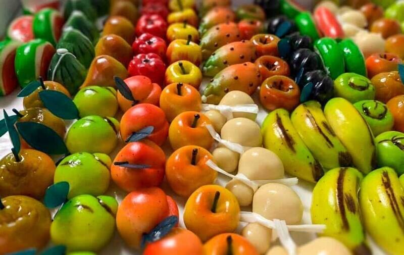 Foglie Arancio Frutta Martorana 25 pezzi