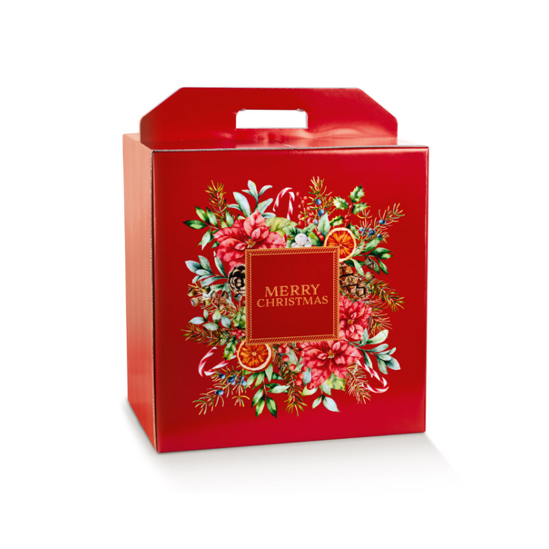 Scatola Regalo Portapanettone Più Bottiglia