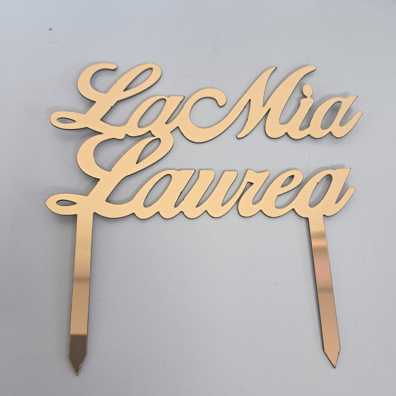 Topper La Mia Laurea Oro 15 cm