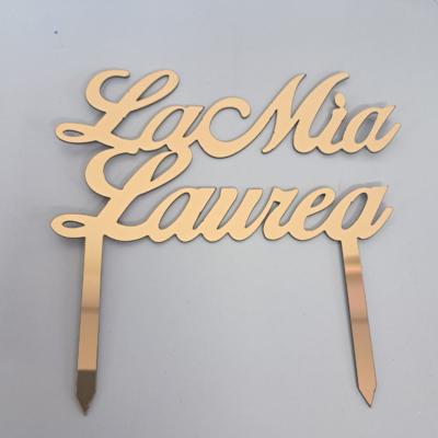 Topper La Mia Laurea Oro 15 cm