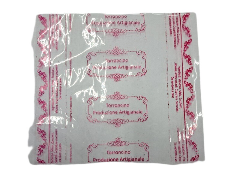 Incarto Trasparente per Torroncini 15 x 15 Cm 1 Kg