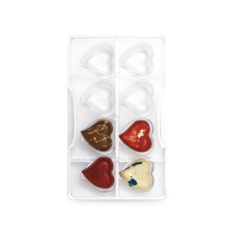 Stampo Policarbonato Cioccolatini Cuore Liscio Piccolo
