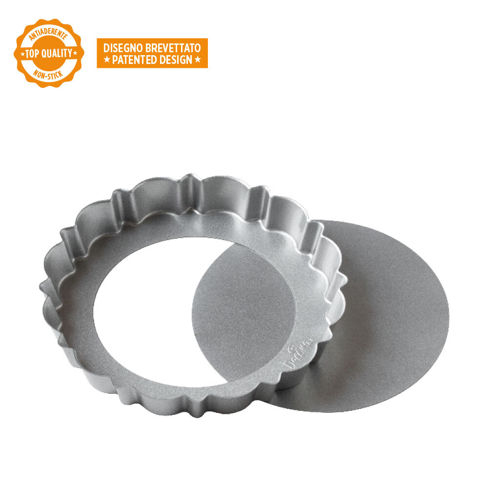 ​Stampo antiaderente con fondo removibile Tondo 25 x 3 Cm