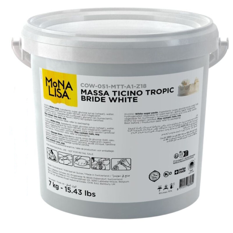 Pasta di Zucchero Massa Ticino Tropic Secchio 7 KG