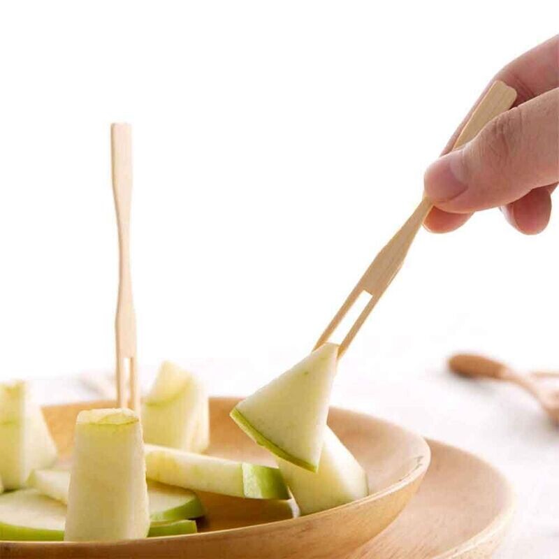 Forchettina in Bamboo a 2 Punte
