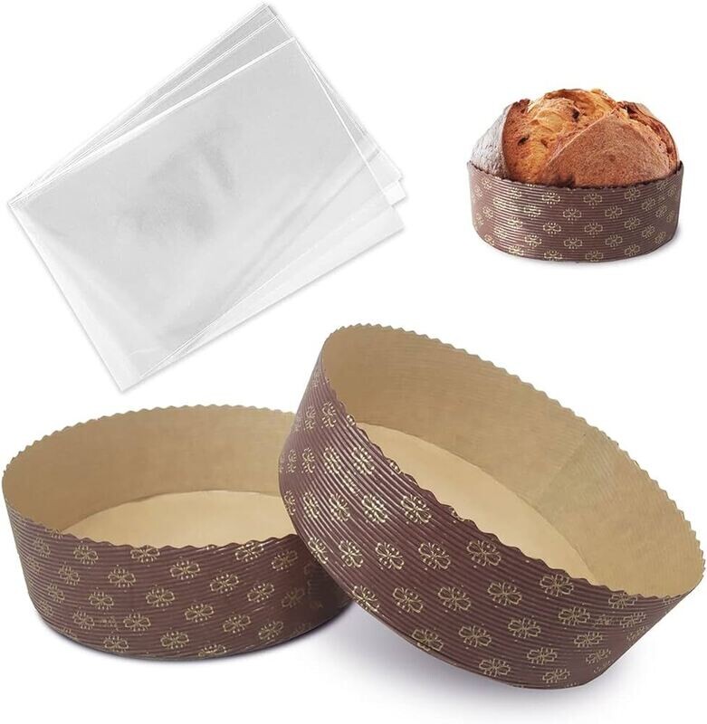 Pirottini Panettone Basso 500 GR + Buste Pezzi 100