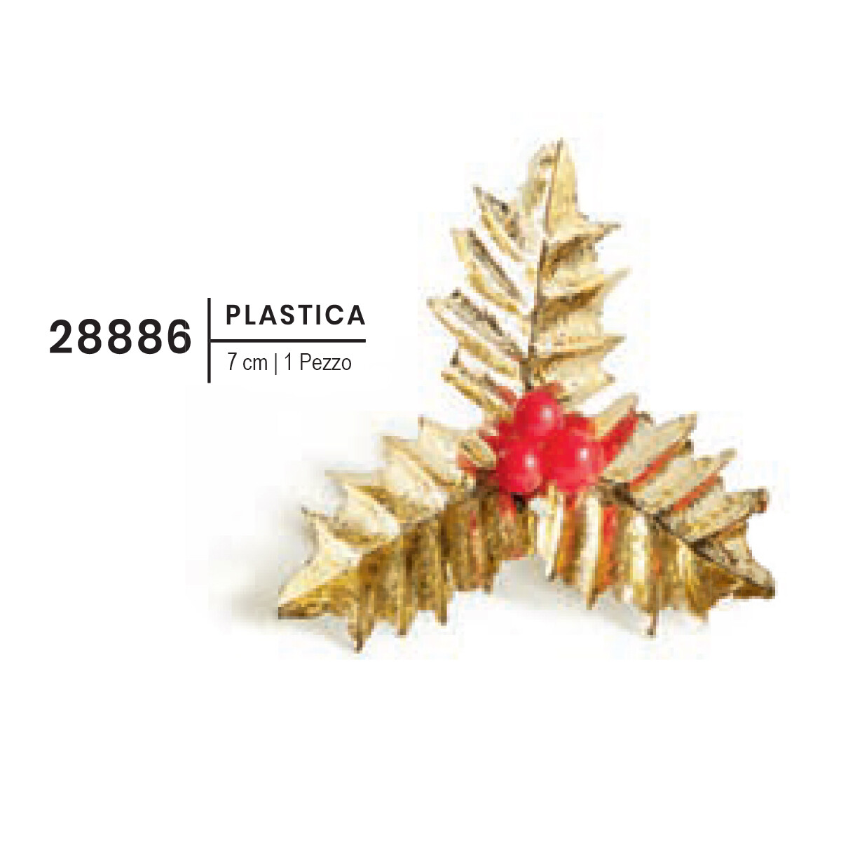 Soggetto Natale  Foglie Oro