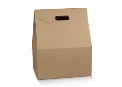 Scatola "Baulotto Avana" Panettone più Bottiglia