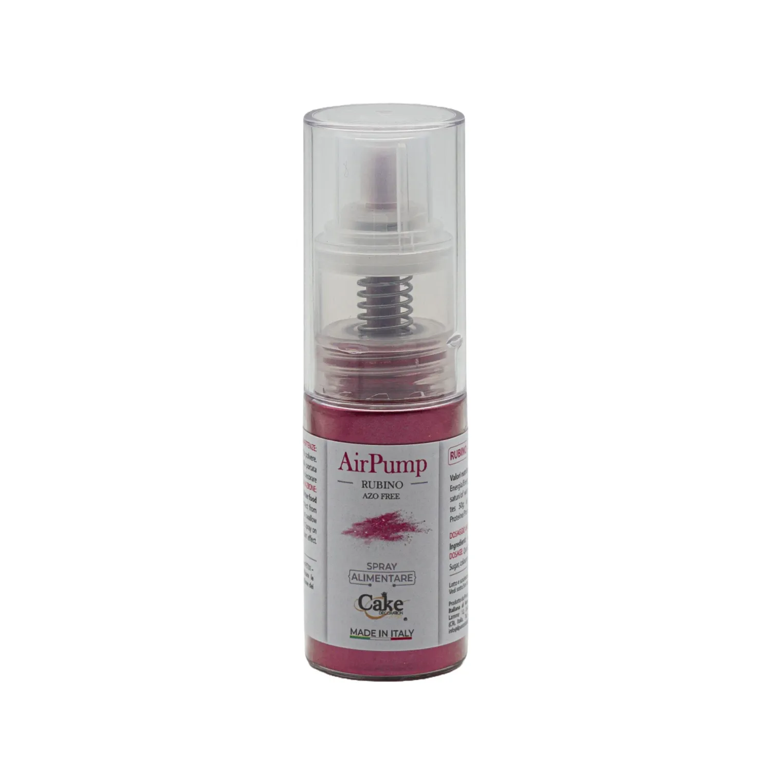 Colore Polvere Spray Rosso Glitter Gr 10