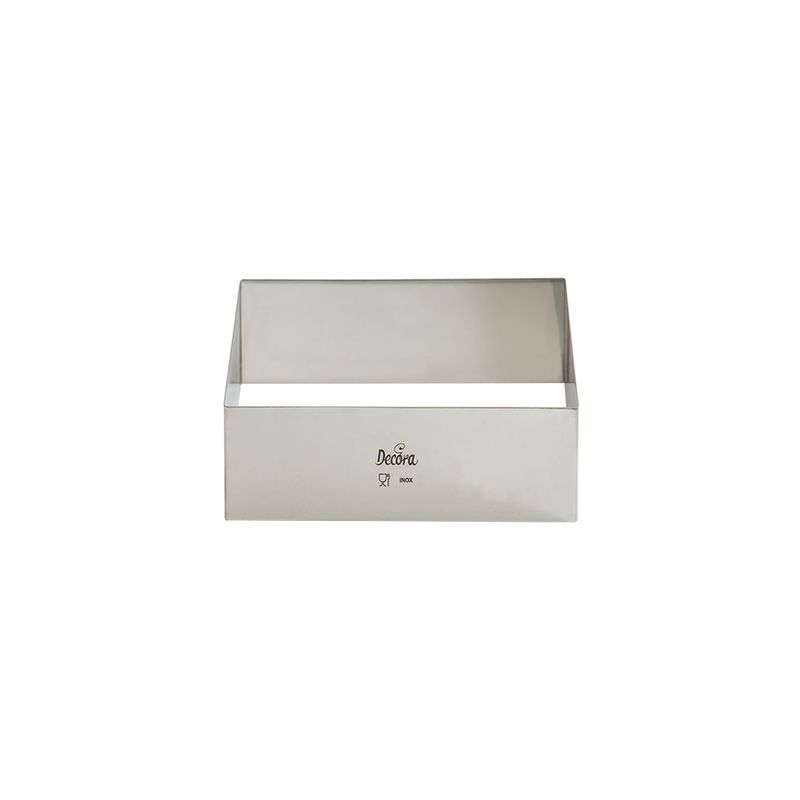 Stampo Rettangolare in Acciaio Inox 9 x 5 x h 4,5 Cm
