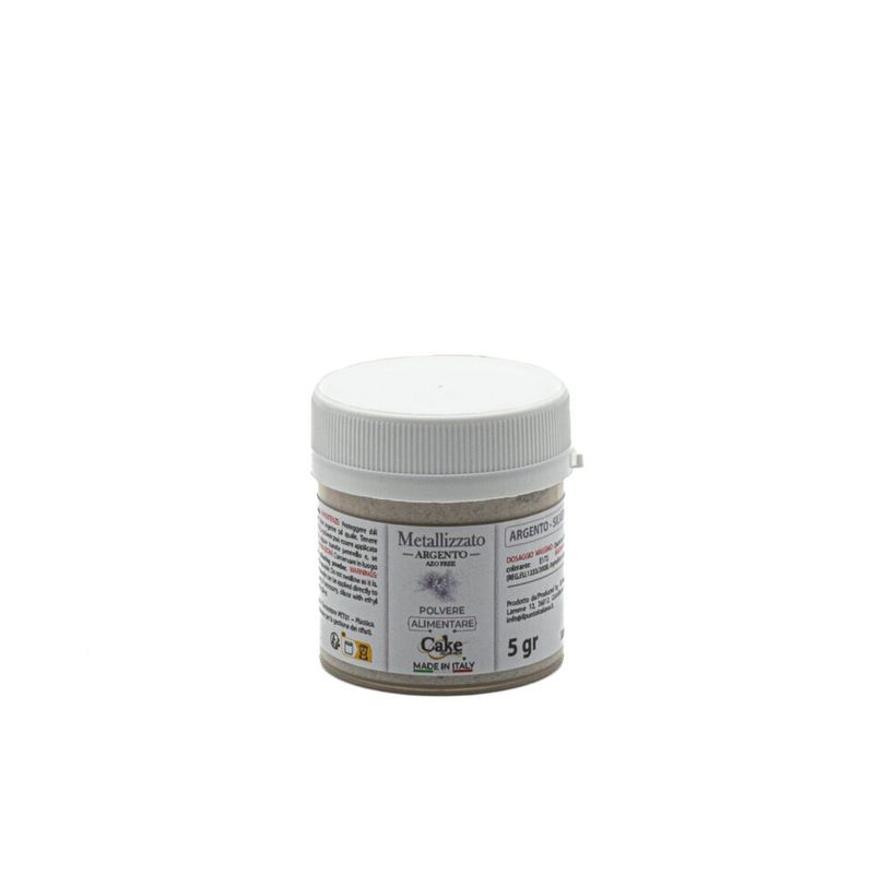 Colore Polvere Metallizzata Argento  Grammi 5