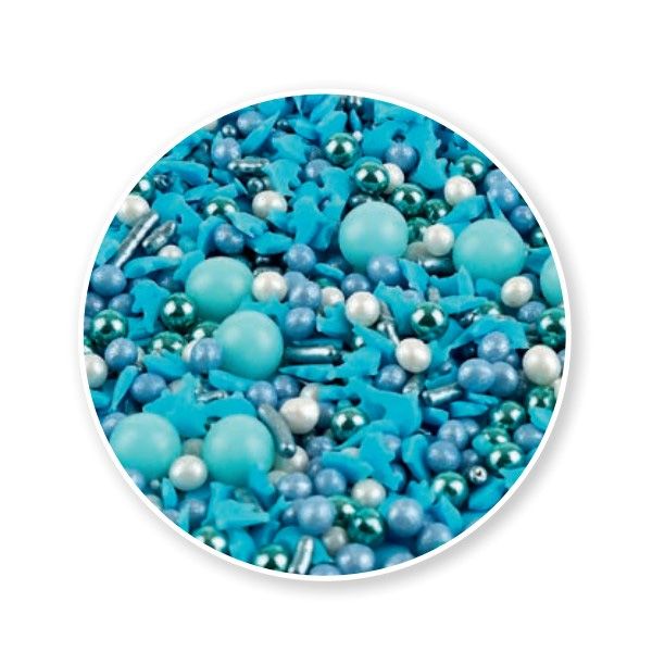 Decorazoni Sprinkless Mix Celeste Gr 100