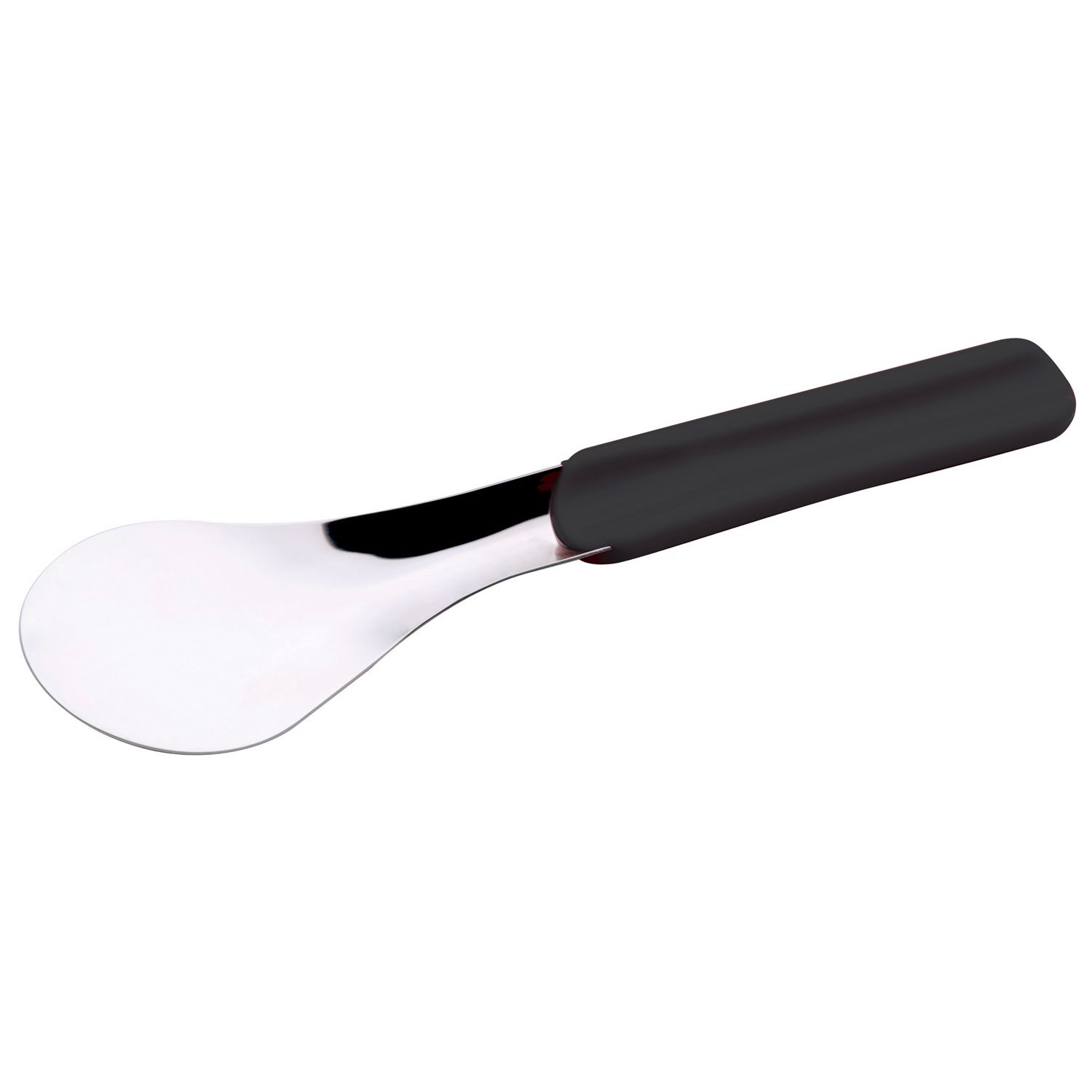 Paletta Gelato Acciaio Inox Manico Nero 25 CM