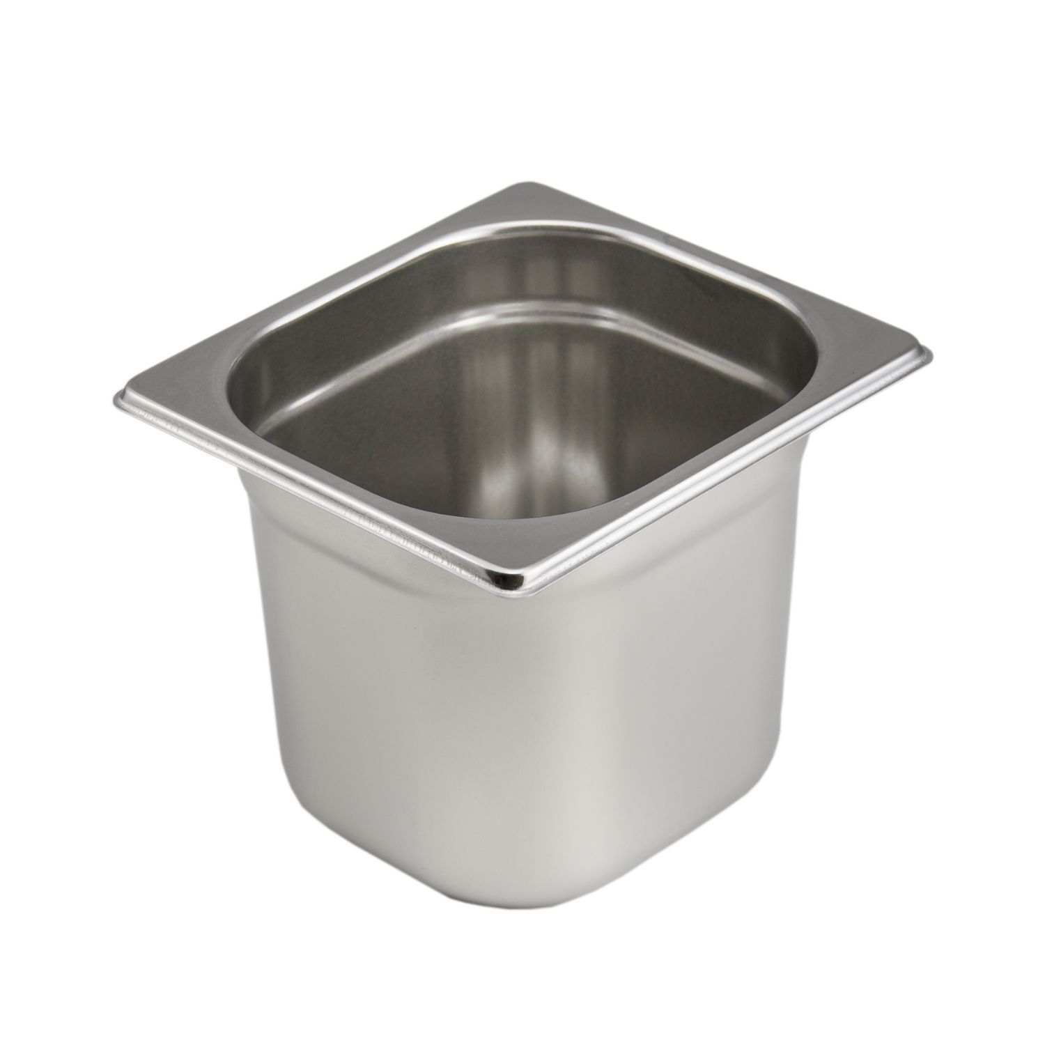 Bacinella GN 1/6 in acciaio 17,6×16,2  h 15 Cm