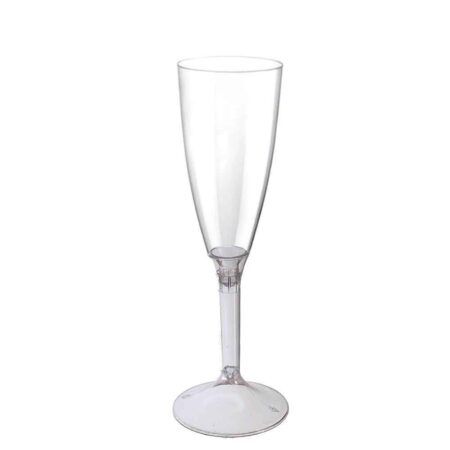 Flute Calici Gambo Lungo Trasparente 100 CC 20 pezzi