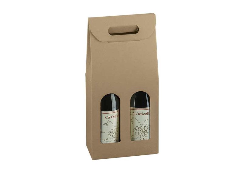 Scatola Bottiglia A 2 Avana
