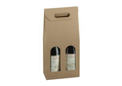 Scatola Bottiglia A 2 Avana