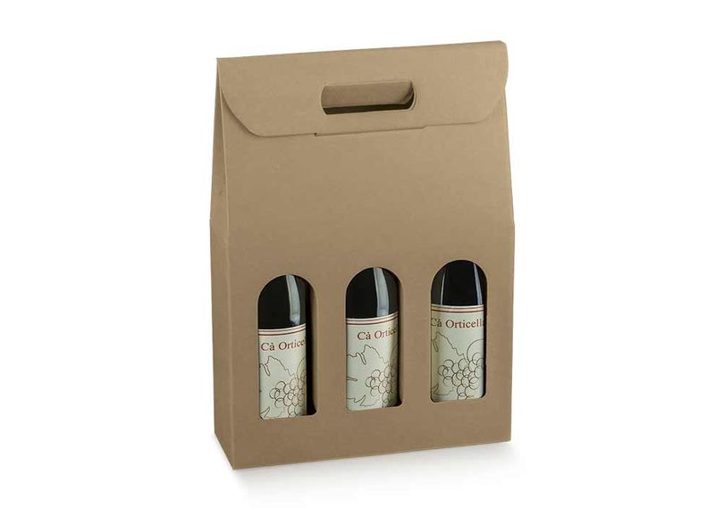 Scatola Bottiglie A 3 Avana